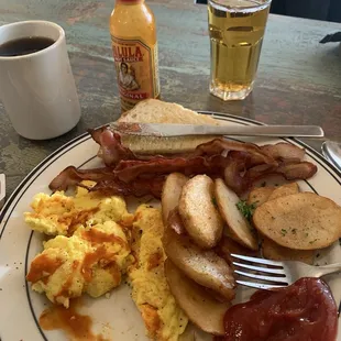 Classic Bfast...(sourdough toast)...