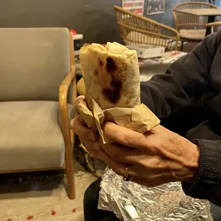 Bacon Burrito...my wife thought it was pretty bad !