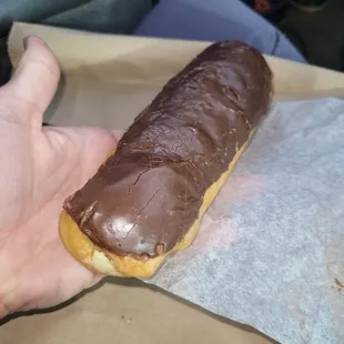 Long John with Bavarian Cream