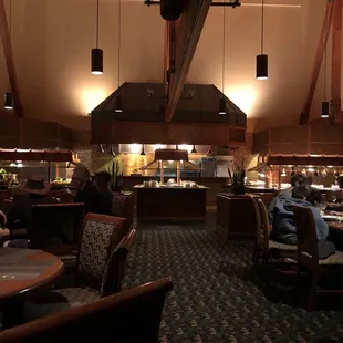 the dining area and the kitchen