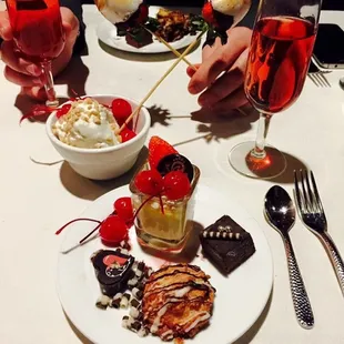 Variety of cute little desserts