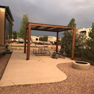 This is one of the deluxe sites at the resort!