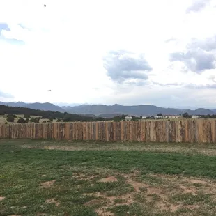 View looking west