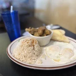 Chicken Adobo breakfast