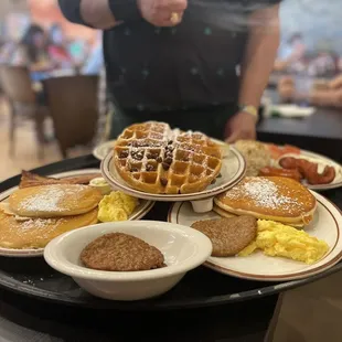Excited for our breakfast arrival!