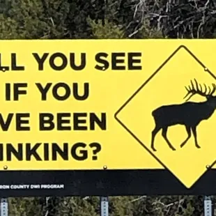 Exterior: warning against DWI/DUI on NM12