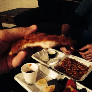 this is what a chicken tender looks like