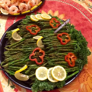 Grilled asparagus.