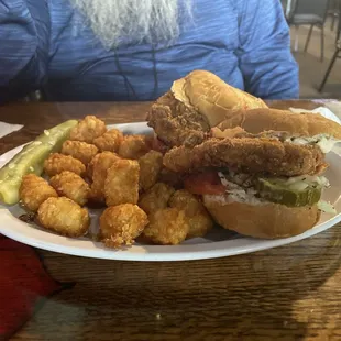 Tenderloin with tater tots