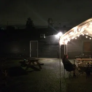 Outdoor zone. With cor hole