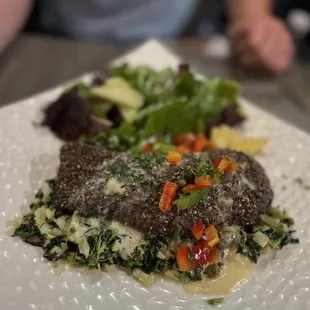 Chia Crusted Alaskan Salmon