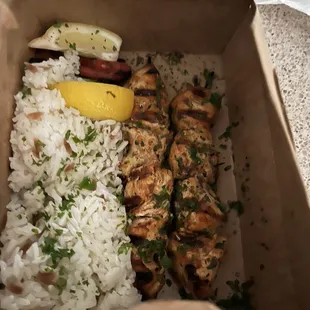 Chicken Kabob Plate