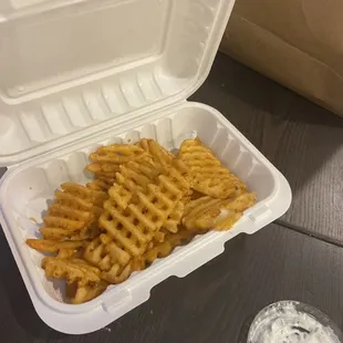 Waffle fries