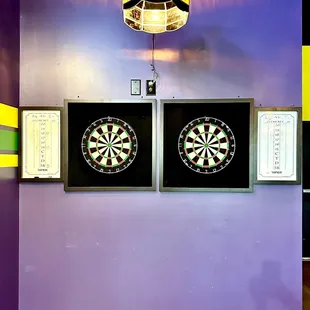 darts and darts on the wall