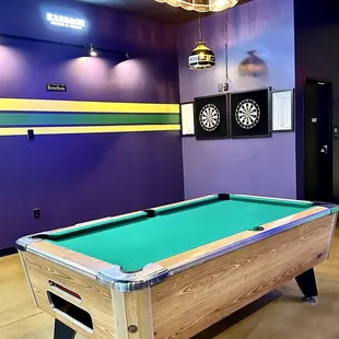 a pool table