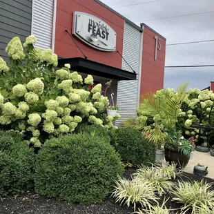 the front of a restaurant