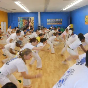 Adults capoeira class