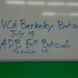 Upcoming Batizado in 2017