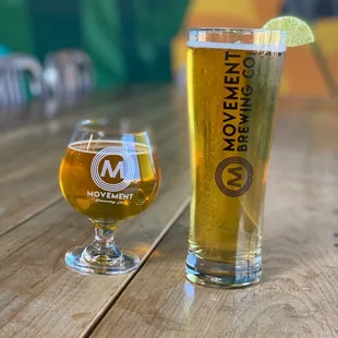 Tio Dinero with a lime, it&apos;s their Mexican lager  and a Rivalry series beer West coast IPA