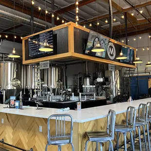 a view of the bar area