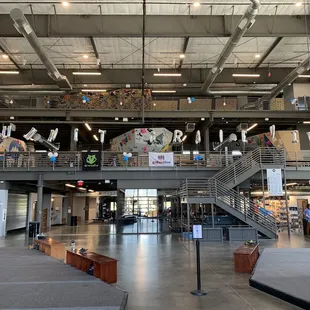 View from main climbing wall