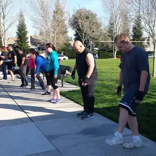 Hanson McClain Advisors Team Came Out to Join Our Ladies for our Saturday Workout!