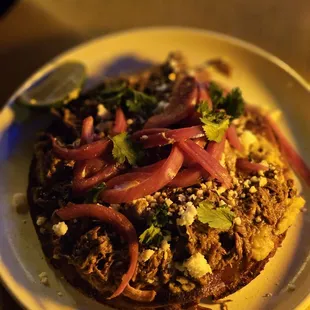 Short Rib Birria Tostada