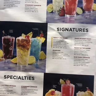 So many cocktails and full bar, plus tavern seating.
