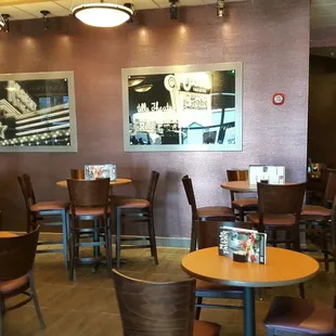 The dining area