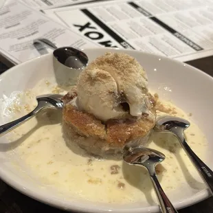 Apple Cobbler Bread Pudding