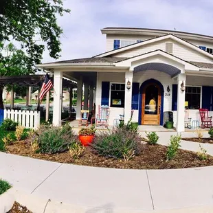 the front of the house