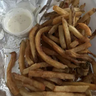 Moxie fries and ranch