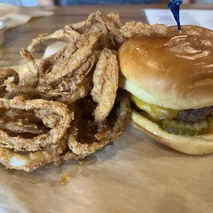 Burger and Rings