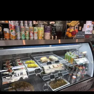a refrigerated display case