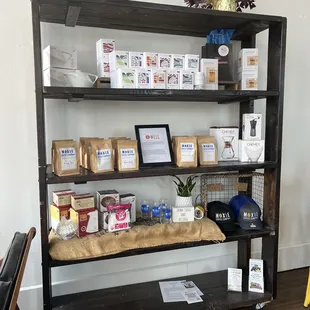 Coffee beans and teas for sale