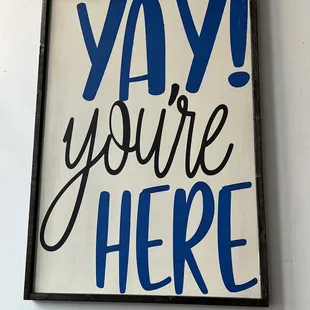 Warm, welcoming place