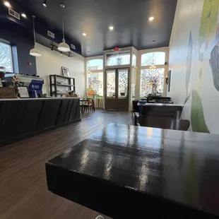 View from my table facing the front of the business.