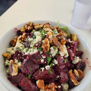 Beet salad. So good and plentiful that the guy at the next table asked for my leftovers.