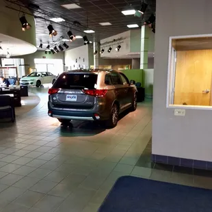 Showroom from the service area.