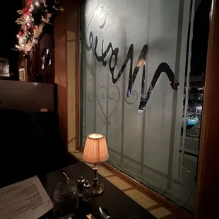 Our cute little table by the window
