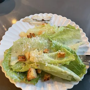 Table-side Caesar salad