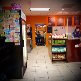 the inside of the restaurant