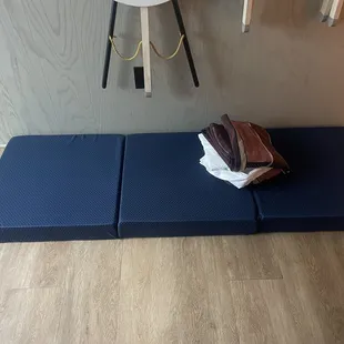 Glorious roll away cot you get when you book a loft room and they change it