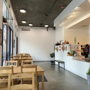 Seating area and order counter