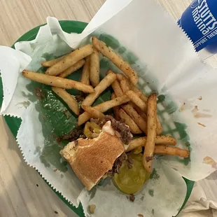 As you can see I demolished this Philly cheesesteaks that speaks for itself