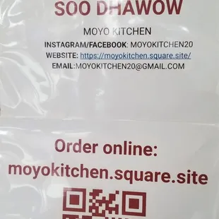 Online order