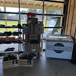 a display of produce