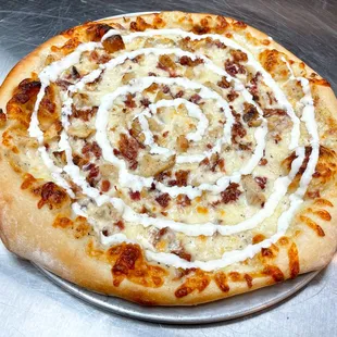 Chicken Bacon Ranch Pizza