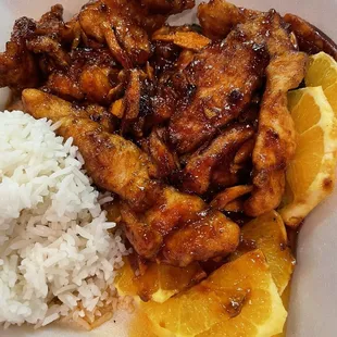 Orange Chicken Dinner Plate  (5/9/2021)