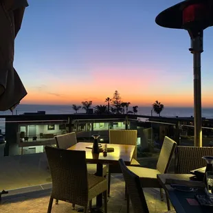 Sunset dinner view
